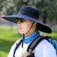 Summer And Autumn Outdoor Cowboy Hat Men's And Women's Hat Mountain Climbing Fisherman Hat Sunscreen Hat Fishing Mountain Sun Hat Hiking Sun Hat sku image 8