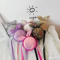 Children's Small Bag Sequin Messenger Bag Colorful Shiny Girl Cute Cartoon Fashion Princess Bag Shoulder Bag main image 1