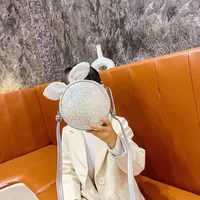 Children's Small Bag Sequin Messenger Bag Colorful Shiny Girl Cute Cartoon Fashion Princess Bag Shoulder Bag main image 2