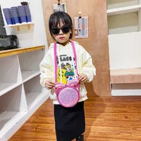 Children's Small Bag Sequin Messenger Bag Colorful Shiny Girl Cute Cartoon Fashion Princess Bag Shoulder Bag main image 3