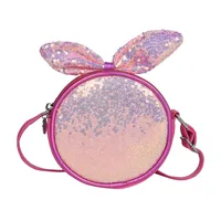 Children's Small Bag Sequin Messenger Bag Colorful Shiny Girl Cute Cartoon Fashion Princess Bag Shoulder Bag main image 5