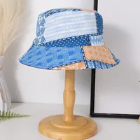 Women's Retro Vacation Bohemian Rose Butterfly Printing Wide Eaves Bucket Hat main image 4