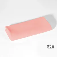 Monochrome Pearl Chiffon Bubble Towel Women's Long Towel Windproof Sand-proof Scarf Headscarf Four Seasons Middle East sku image 15
