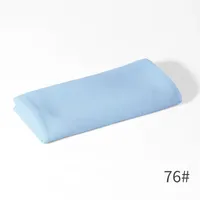 Monochrome Pearl Chiffon Bubble Towel Women's Long Towel Windproof Sand-proof Scarf Headscarf Four Seasons Middle East sku image 17