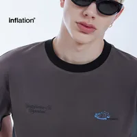 INF Men's Wear | Science And Technology Function Color-matching T-shirt  Spring And Summer New Five-in-One Science And Technology Fabric Color-matching Short Sleeve Men main image 1