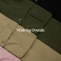 INF Men's Wear | Twill Wide Leg Loose Big Pocket Workwear Paratrooper Pants  Autumn Fashion Brand Men's Workwear main image 2