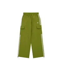 INF Men's | Street Retro Sports Casual Pants Spring And Summer Loose Parallel Bars Side Striped Wide Leg Overalls Men's sku image 5