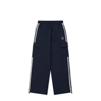 INF Men's | Street Retro Sports Casual Pants Spring And Summer Loose Parallel Bars Side Striped Wide Leg Overalls Men's sku image 9