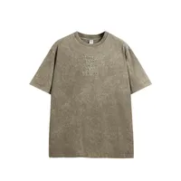 INF Men's Wear | Street Asut Dye Embroidered T-Shirt Spring/Summer  New Loose Fashion Brand Short Sleeve Top sku image 1