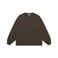 INF Men's | Retro FOG Color 265g Heavy Small Collar Long Sleeve T-shirt  Fall/Winter High Quality Long Sleeve T sku image 4