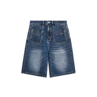 INF Men's | Front Slip Pocket Retro Denim Shorts Spring And Summer  New Fashion Brand Street Personality Straight Shorts main image 1