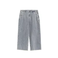 INF Men's | Retro Ragged Wide Leg Jeans  Spring And Summer New Street Washed Dressed Jeans sku image 1