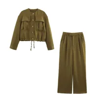 Holiday Street Women's Streetwear Solid Color Polyester Pant Co-ord Set Shorts Sets main image 2