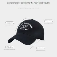 New Hat Women's Spring And Autumn Face-looking Small Baseball Cap Deep Top Big Head Circumference Peaked Cap Summer Sun Protection Sun Hat main image 3