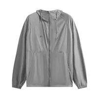INF Men's Clothing | Teflon Three-proof UPF50 Sun Protection Clothing  Spring And Summer Outdoor Sports Hooded Stand Collar Coat sku image 2