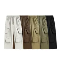INF Men's Clothing | Three-dimensional Multi-bag Workwear Wide-leg Pants  Spring And Summer New Fashion Brand Loose High Street Plaid Trousers main image 3