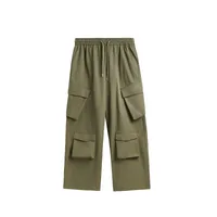 INF Men's Clothing | Three-dimensional Multi-bag Workwear Wide-leg Pants  Spring And Summer New Fashion Brand Loose High Street Plaid Trousers sku image 2