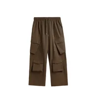 INF Men's Clothing | Three-dimensional Multi-bag Workwear Wide-leg Pants  Spring And Summer New Fashion Brand Loose High Street Plaid Trousers sku image 5