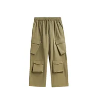 INF Men's Clothing | Three-dimensional Multi-bag Workwear Wide-leg Pants  Spring And Summer New Fashion Brand Loose High Street Plaid Trousers sku image 9