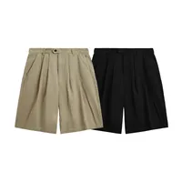 INF Men's Clothing | Double Pleated Suit Shorts  Spring And Summer Fashion Brand New Casual Loose Wide Leg Suit Shorts Men main image 2