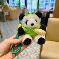 New Style Cute T-Shirt Bag Panda Bear Plush Pendant Car Keychain Cartoon Bag Pendant Girl's Gift sku image 4