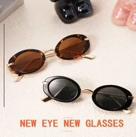 New  Retro Oval Ladies Sunglasses   Trend Personalized Small Frame Hot Sunglasses T22129 main image 2