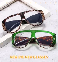 New Large Frame Men's And Women's Pilot Style Plain Glasses M6154T Decorative  Fashion  Glasses Frame main image 1