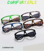 New Large Frame Men's And Women's Pilot Style Plain Glasses M6154T Decorative  Fashion  Glasses Frame main image 2