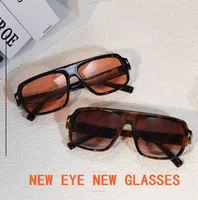 New  T-shaped Large-frame Aviator Sunglasses Men's Square Fashion Sunscreen Sunglasses T22127 main image 1