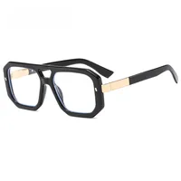 Artistic Retro Men's And Women's Plain Glasses M6145 Box All-match Face Repair Glasses Frame main image 5