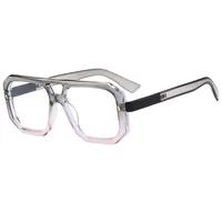 Artistic Retro Men's And Women's Plain Glasses M6145 Box All-match Face Repair Glasses Frame sku image 5