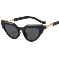 New Y2g Future Technology Style Fashion Cat Eye Sunglasses T22099   Face Repair Fashion Sunglasses sku image 1