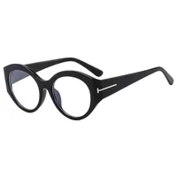 New T-shaped Flat Glasses Sunglasses  Style Cat's Eye  Women's Glasses Can Be Equipped With Glasses Frame T22132 sku image 1