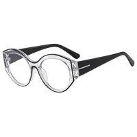 New T-shaped Flat Glasses Sunglasses  Style Cat's Eye  Women's Glasses Can Be Equipped With Glasses Frame T22132 sku image 3