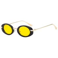 New  Retro Oval Ladies Sunglasses   Trend Personalized Small Frame Hot Sunglasses T22129 sku image 6