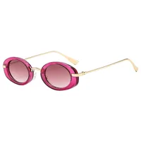 New  Retro Oval Ladies Sunglasses   Trend Personalized Small Frame Hot Sunglasses T22129 sku image 9