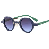 Small Frame Hip Hop Punk  Sunglasses Fashion Trend  Motorcycle Sunglasses T22097 sku image 5