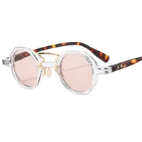 Small Frame Hip Hop Punk  Sunglasses Fashion Trend  Motorcycle Sunglasses T22097 sku image 7