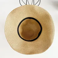 Summer Fine Hook Shade Hat Handmade Fine Paper Grass Fisherman Hat Spring All-match Travel Dome Hat Sun Protection And Sunshade main image 4