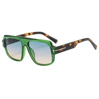 New TF Pilot Large Frame Sunglasses Men's  Fashion Toad Sunglasses Foreign Trade Fashion Wear Retro Glasses sku image 6
