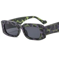 New Small Frame Square Sunglasses LH140 Camouflage Color Versatile Fashion Comfortable  Glasses sku image 2