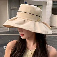 New Hat Women's Spring And Summer Big Brim Fashion All-match Fisherman Hat New Sweet Thin Breathable Sun Protection Sun Hat main image 2