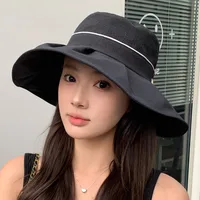 New Hat Women's Spring And Summer Big Brim Fashion All-match Fisherman Hat New Sweet Thin Breathable Sun Protection Sun Hat main image 3