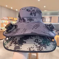 Solar Fan Hat Men's Summer Outdoor Mountaineering Fishing UV-proof Sunshade Oversized Beaves Sunscreen Fisherman Hat main image 2