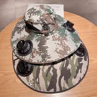 Solar Fan Hat Men's Summer Outdoor Mountaineering Fishing UV-proof Sunshade Oversized Beaves Sunscreen Fisherman Hat main image 3
