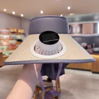 Solar Fan Hat Men's Summer Outdoor Mountaineering Fishing UV-proof Sunshade Oversized Beaves Sunscreen Fisherman Hat sku image 6