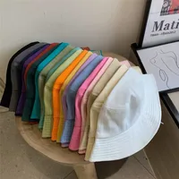 Dopamine New-style Candy-colored Fisherman Hat Solid Color Sunscreen Bucket Hat Table Lamp Hat Thin Elegant Sun Hat Basin Hat main image 2