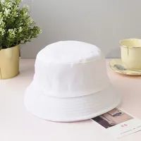 Dopamine New-style Candy-colored Fisherman Hat Solid Color Sunscreen Bucket Hat Table Lamp Hat Thin Elegant Sun Hat Basin Hat sku image 3