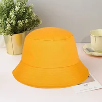 Dopamine New-style Candy-colored Fisherman Hat Solid Color Sunscreen Bucket Hat Table Lamp Hat Thin Elegant Sun Hat Basin Hat sku image 6