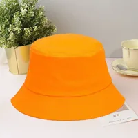 Dopamine New-style Candy-colored Fisherman Hat Solid Color Sunscreen Bucket Hat Table Lamp Hat Thin Elegant Sun Hat Basin Hat sku image 7